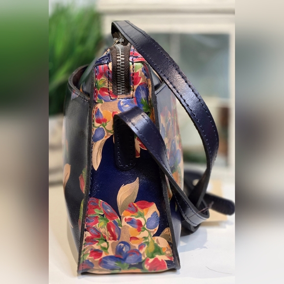 Patricia Nash Navy & Floral Crossbody Bag - Picture 5 of 9